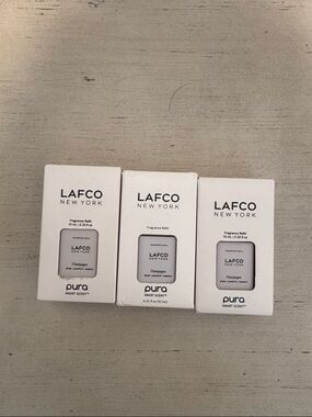 Pura LAFCO New York Champagne Fragrance Refills for Pura - White (Set of 3)